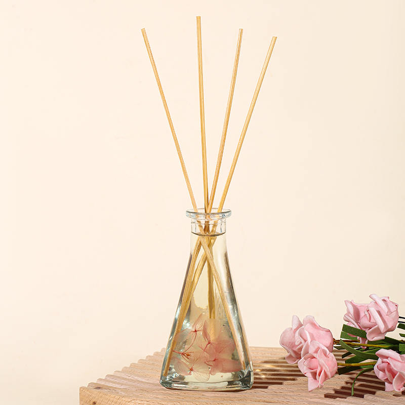 Vine dried flower triangular bottle no fire indoor aromatherapy reed diffuser