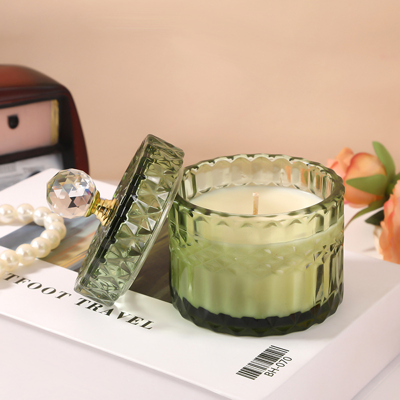 L5200B Glass jar Ogranic Eco soy wax Scented candles